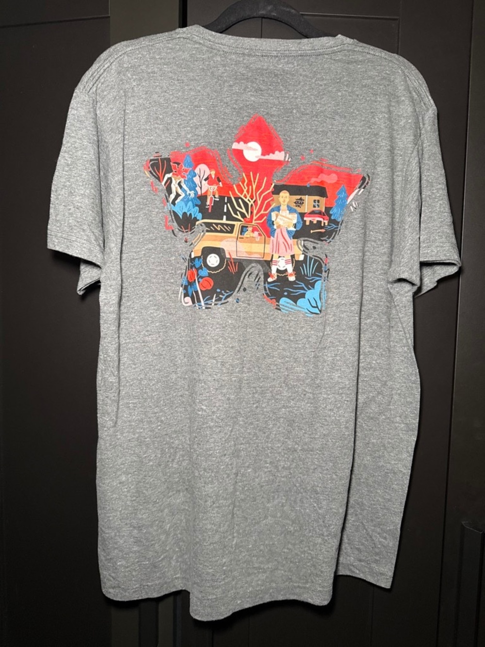 Netflix Stranger Things Graphic T-Shirt Heather Gray Large - Picture 5 of 5